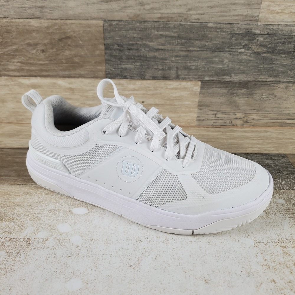 Wilson Pickle Pro Mens Shoes Sz 9 Athletic White Mesh Round Toe Lace Up Sneakers